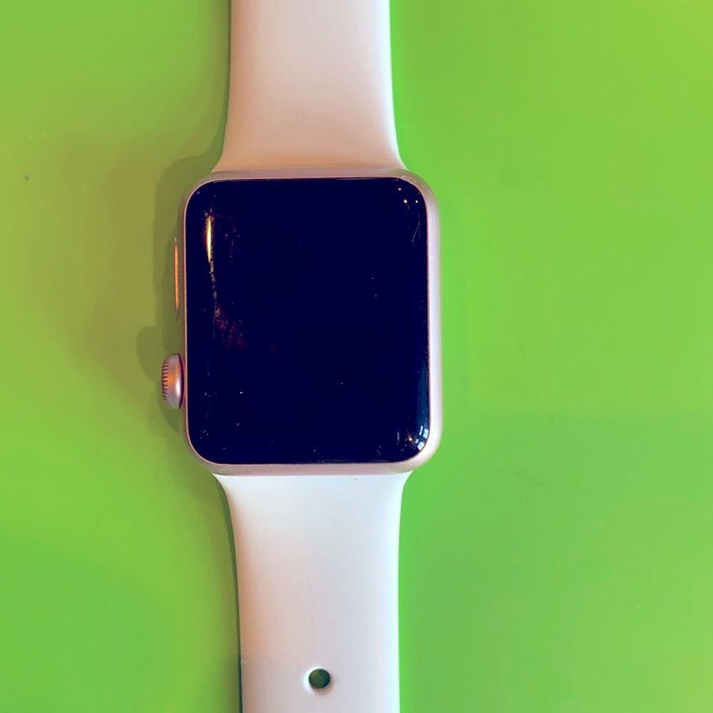 Apple Watch Rose Gold series 7000 white 38mm band